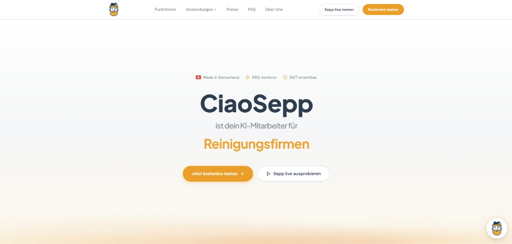CiaoSepp KI-Mitarbeiter-Plattform preview